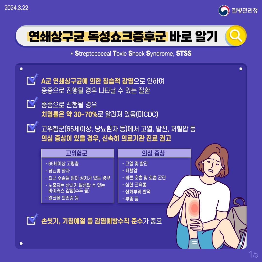 연쇄상구균 독성쇼크증후군(STSS) 바로 알기1